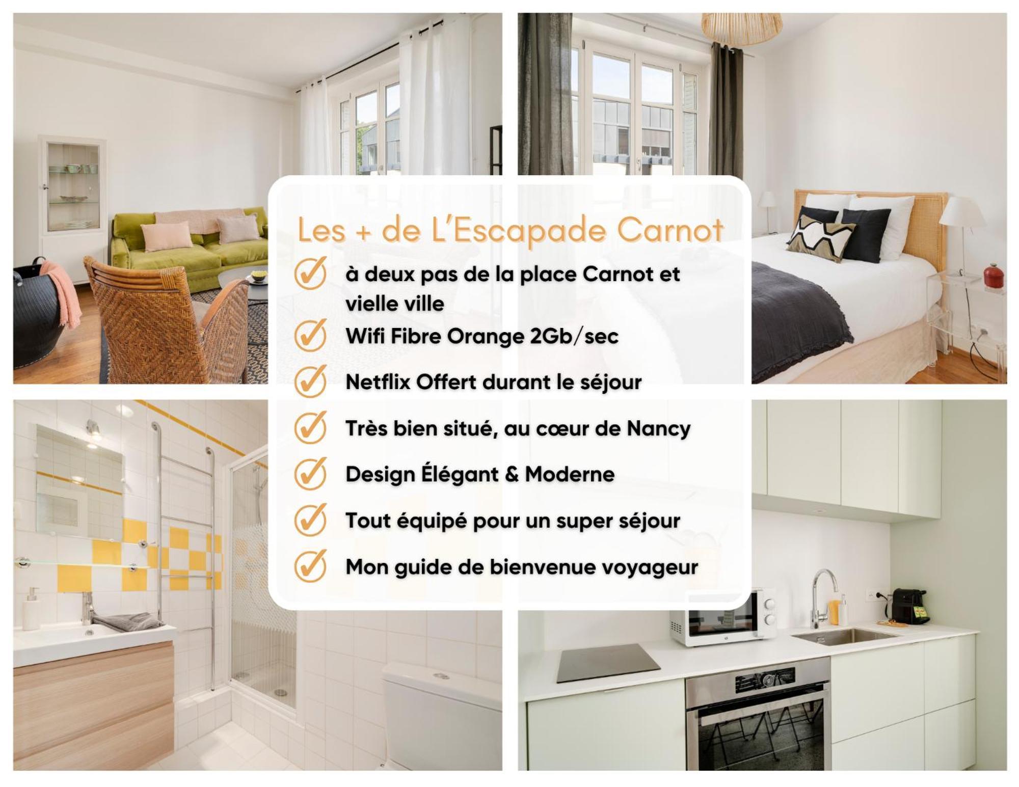 Apartment L'escapade Carnot - Centre Stanislas - 2pers Nancy